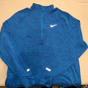 Cold westher dri fit long sleeve half zip, reflective light weight jogger